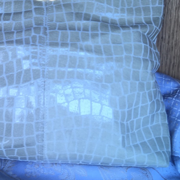 Vintage alligator print leather handbag - Picture 9 of 10